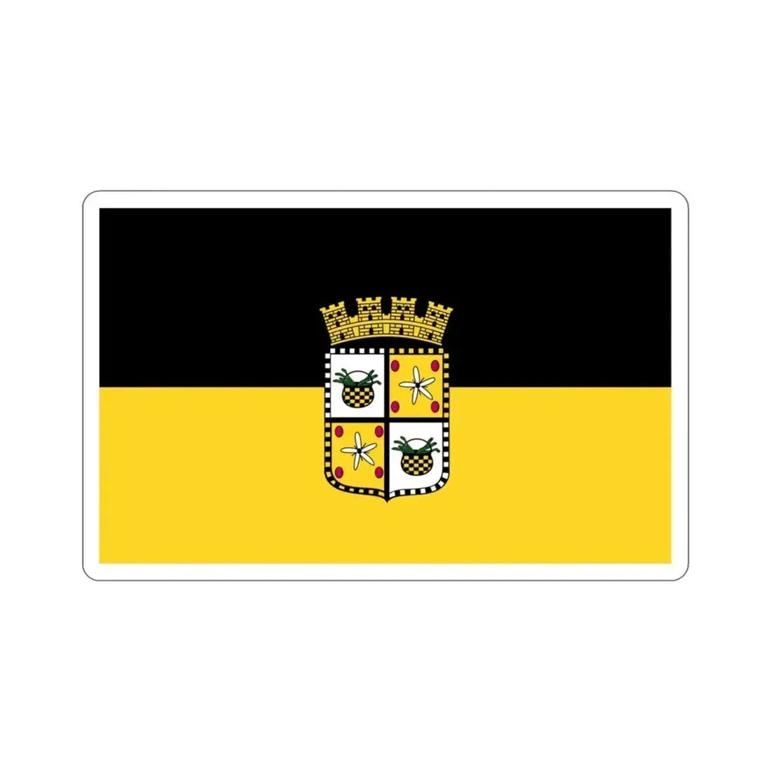Flag of Yauco Puerto Rico STICKER Vinyl Die-Cut Decal - The Sticker Space