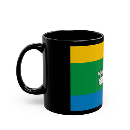 Flag of Yekaterinburg Russia - Black Coffee Mug-The Sticker Space