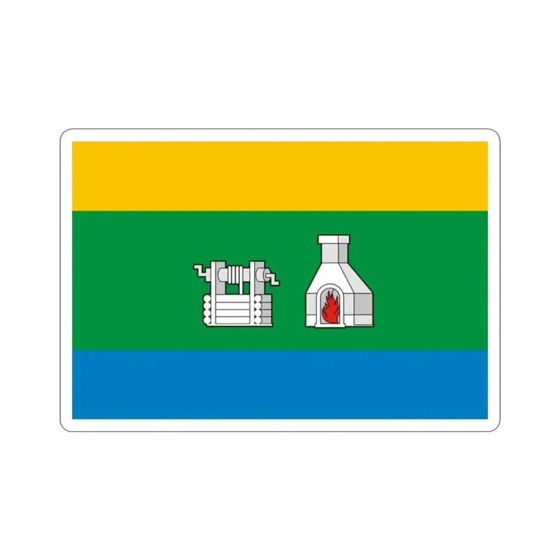 Flag of Yekaterinburg Russia STICKER Vinyl Die-Cut Decal - The Sticker Space