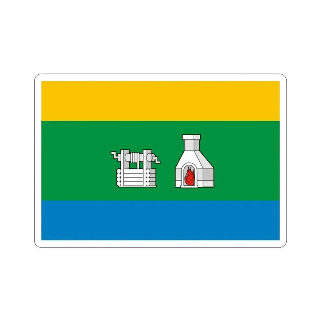 Flag of Yekaterinburg Russia STICKER Vinyl Die-Cut Decal - The Sticker Space