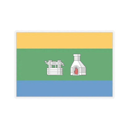 Flag of Yekaterinburg Russia - STICKER Vinyl Kiss-Cut Decal 3 Inch Transparent - The Sticker Space