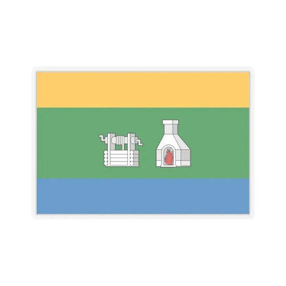 Flag of Yekaterinburg Russia - STICKER Vinyl Kiss-Cut Decal 6 Inch Transparent - The Sticker Space