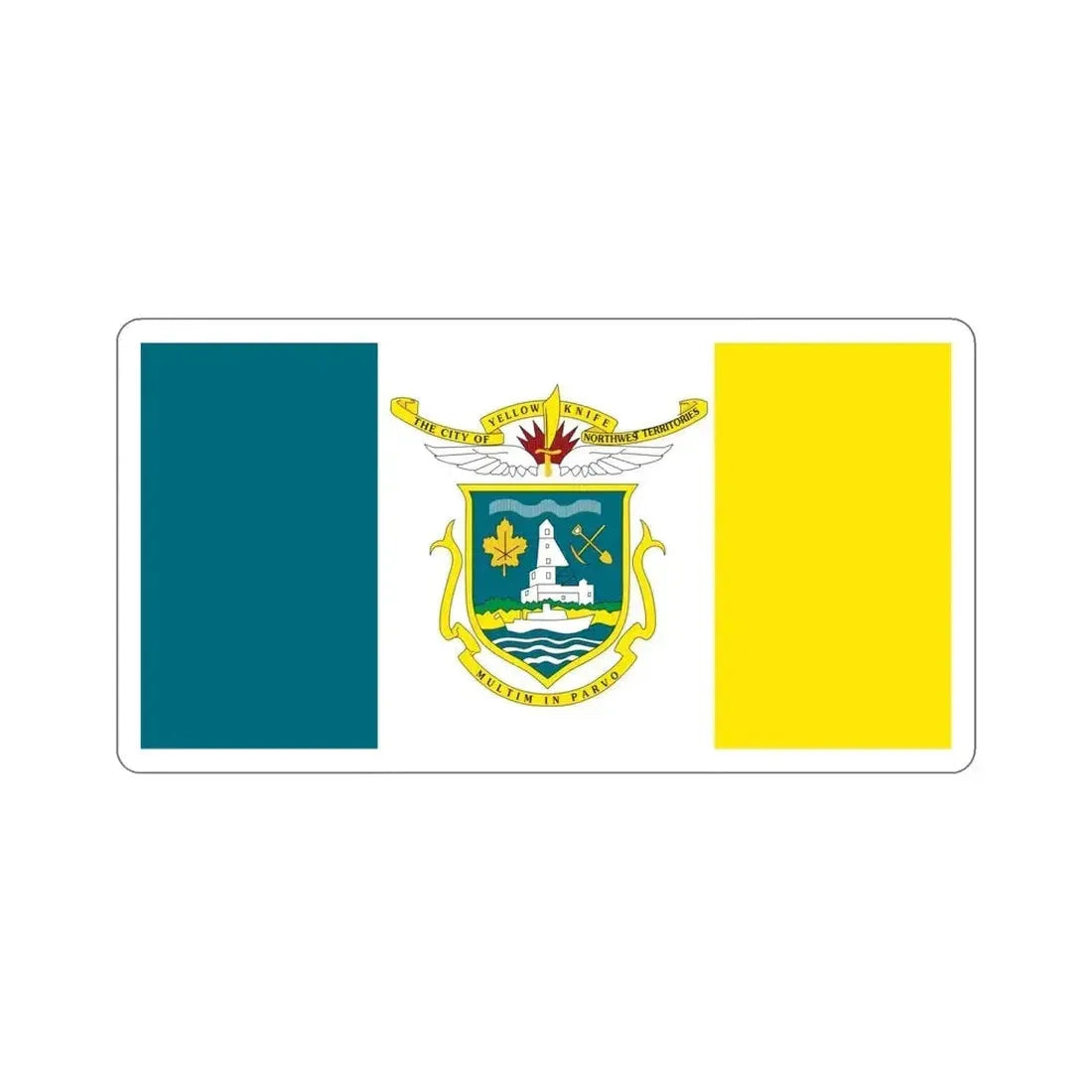 Flag of Yellowknife NWT Canada STICKER Vinyl Die-Cut Decal - The Sticker Space