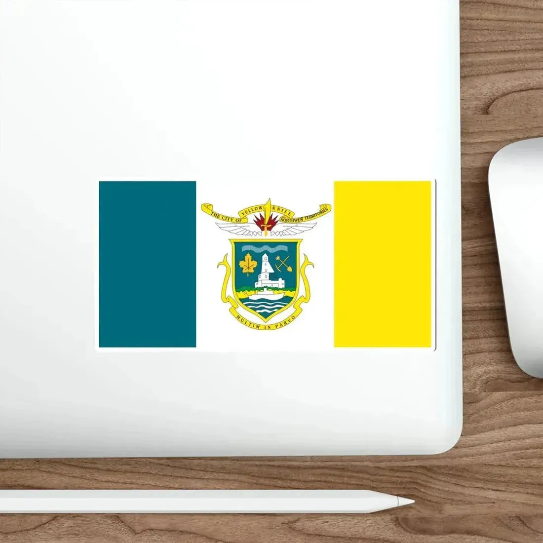 Flag of Yellowknife NWT Canada STICKER Vinyl Die-Cut Decal - The Sticker Space