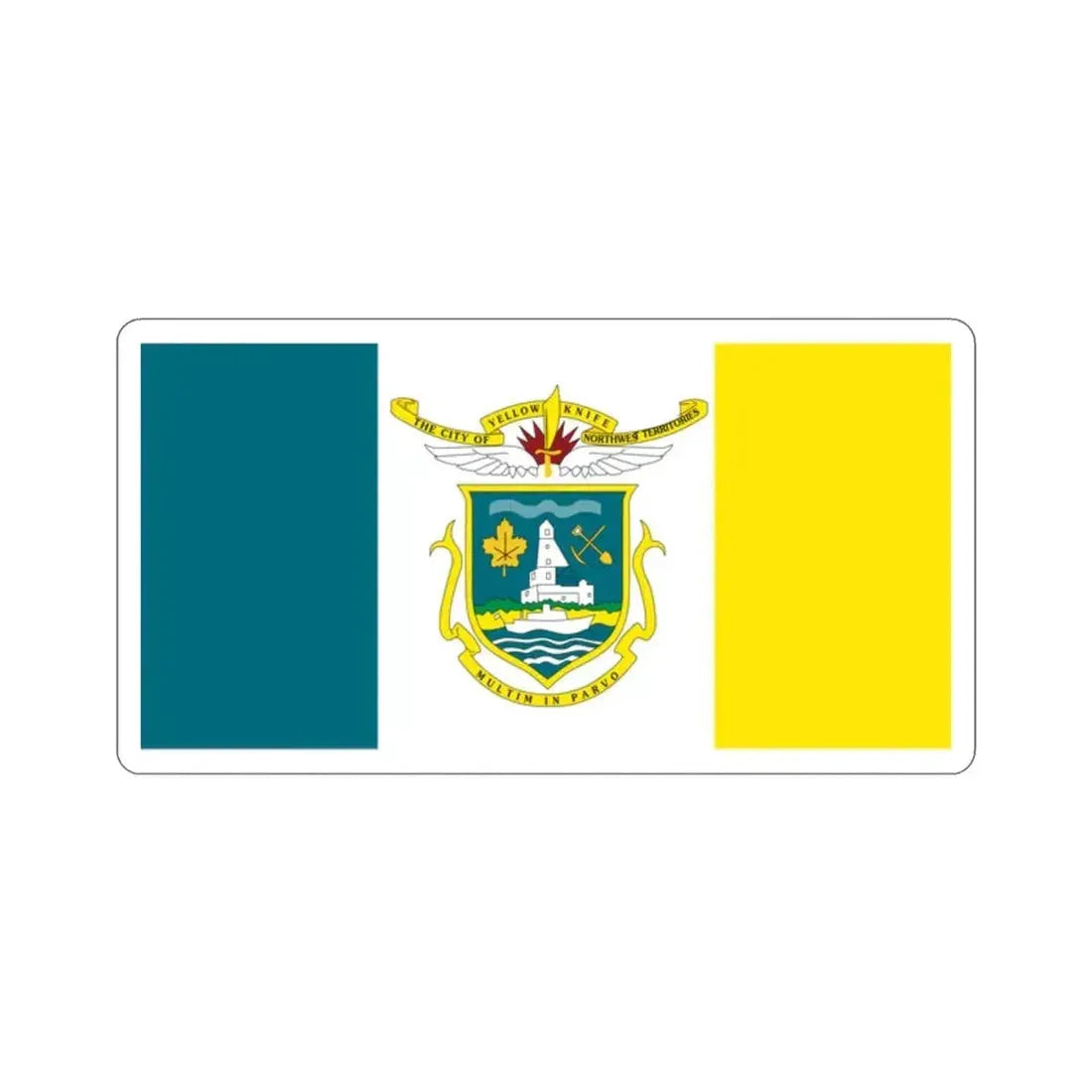 Flag of Yellowknife NWT Canada STICKER Vinyl Die-Cut Decal - The Sticker Space