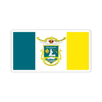 Flag of Yellowknife NWT Canada - STICKER Vinyl Kiss-Cut Decal 6 Inch White - The Sticker Space