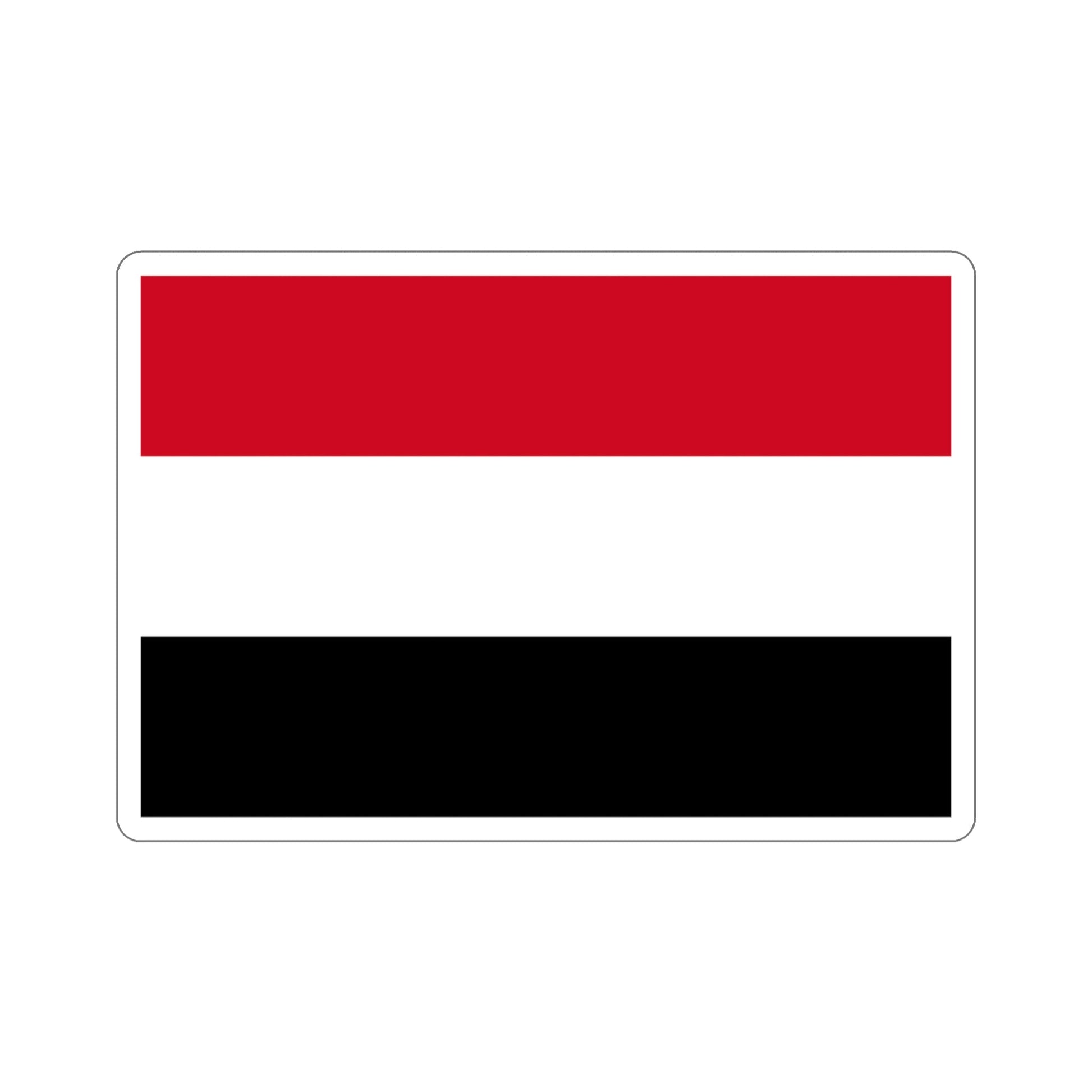 Flag of Yemen STICKER Vinyl Die-Cut Decal-3 Inch-The Sticker Space