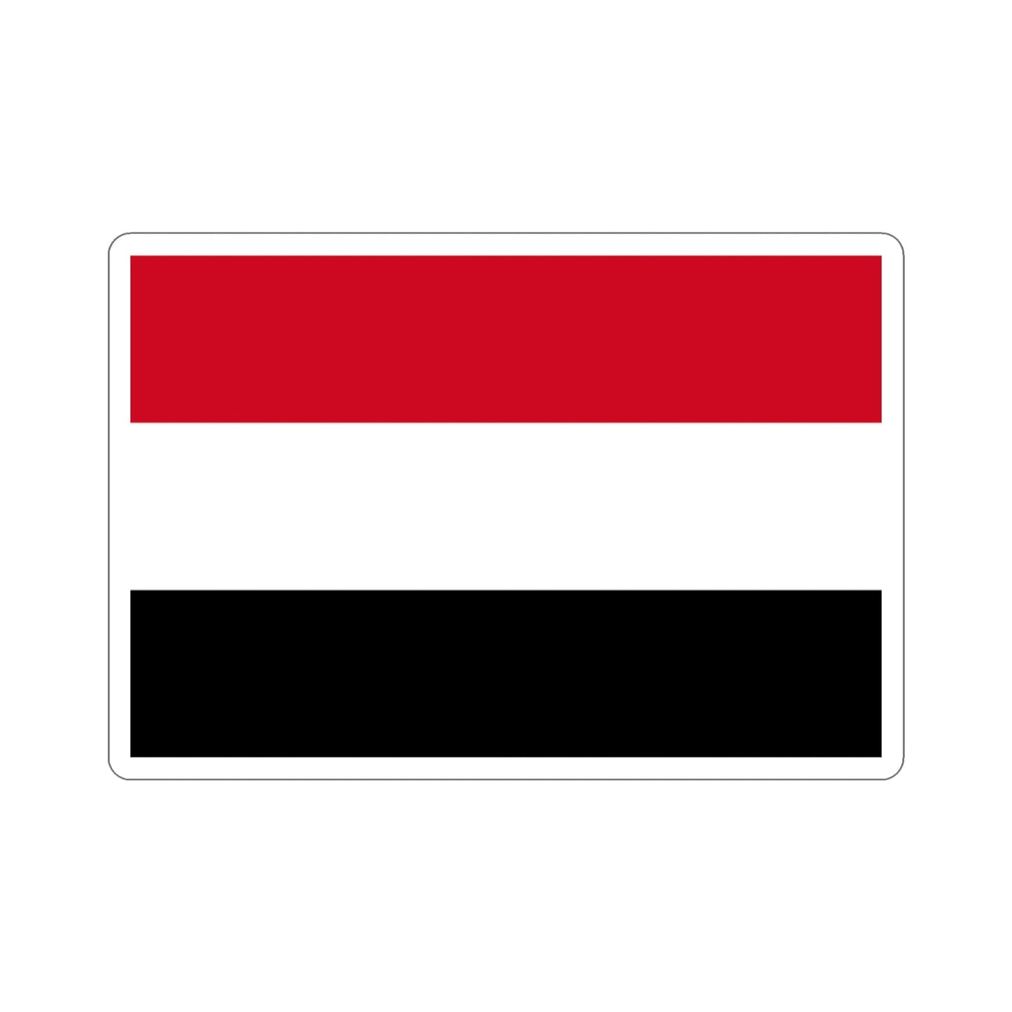 Flag of Yemen STICKER Vinyl Die-Cut Decal-3 Inch-The Sticker Space