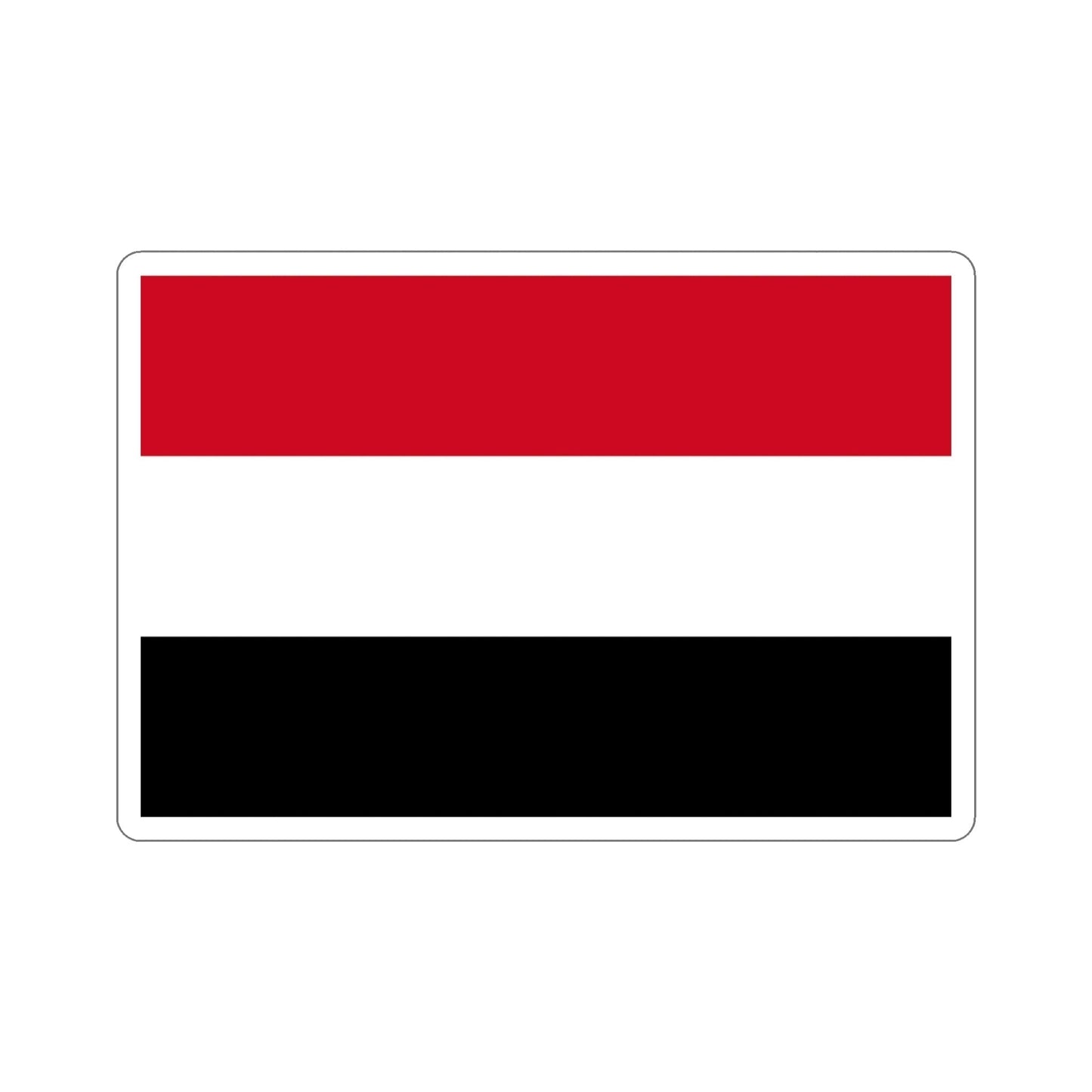 Flag of Yemen STICKER Vinyl Die-Cut Decal-4 Inch-The Sticker Space