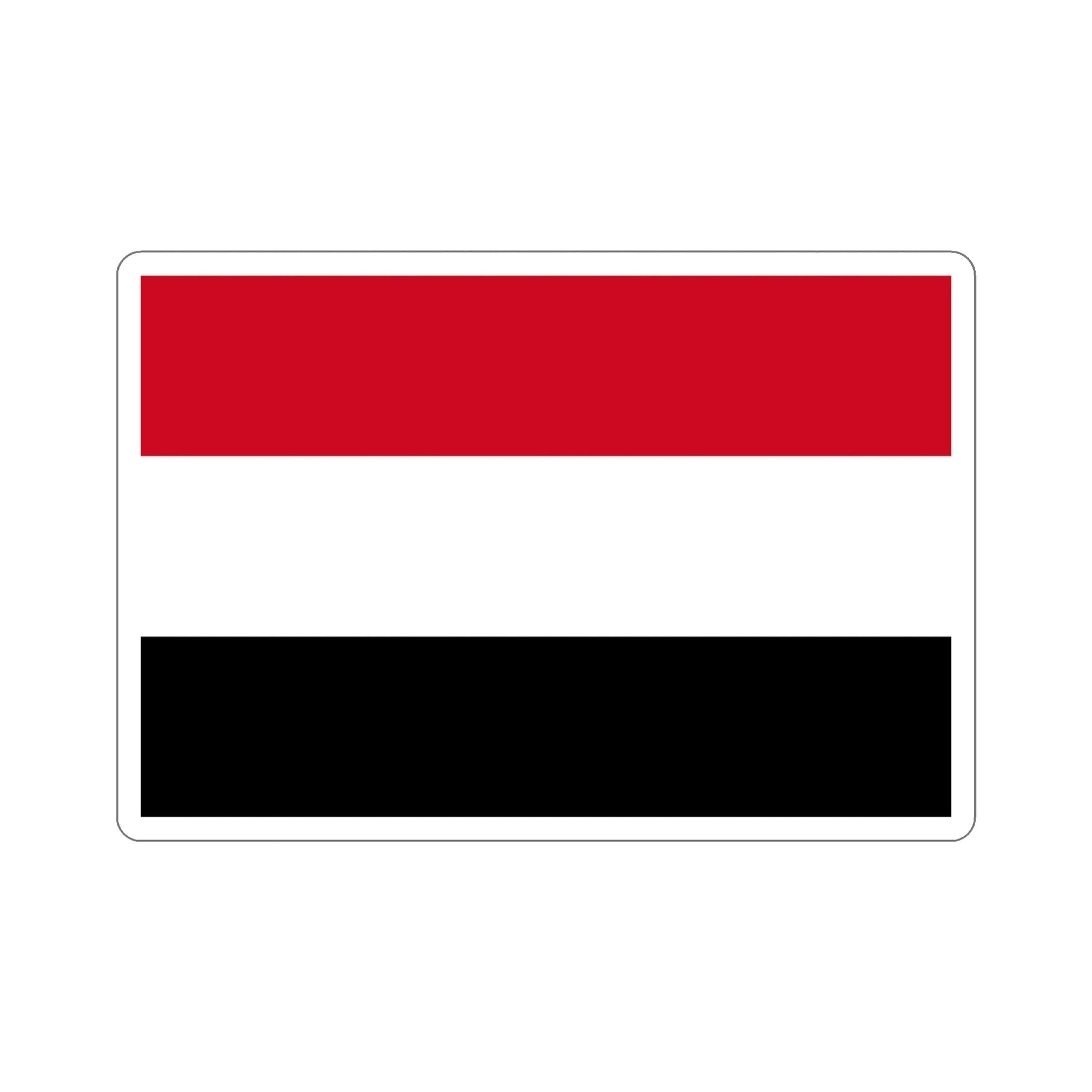 Flag of Yemen STICKER Vinyl Die-Cut Decal-4 Inch-The Sticker Space