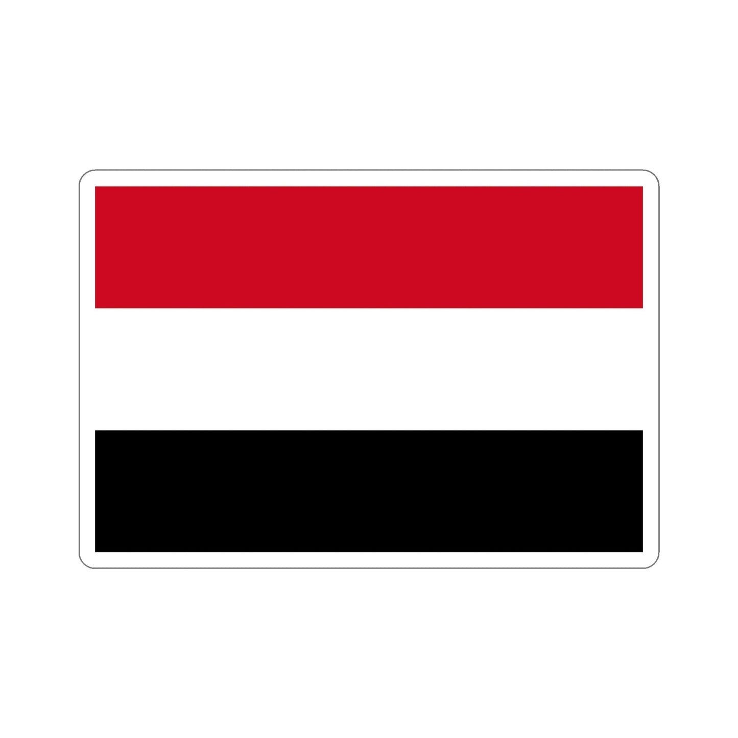 Flag of Yemen STICKER Vinyl Die-Cut Decal-4 Inch-The Sticker Space