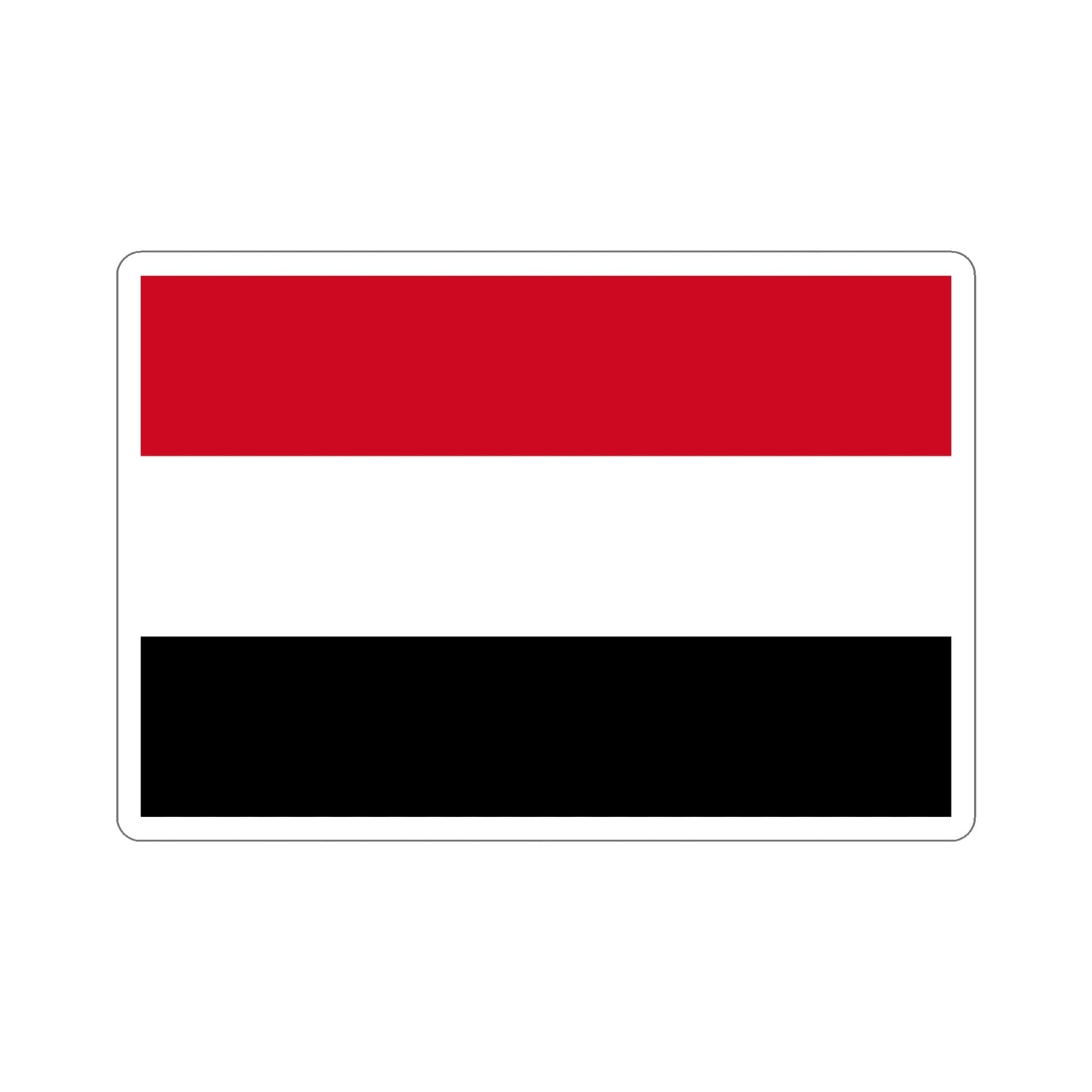 Flag of Yemen STICKER Vinyl Die-Cut Decal-5 Inch-The Sticker Space