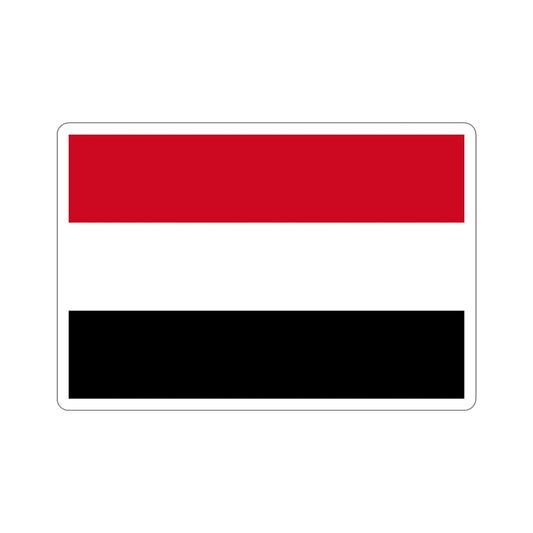 Flag of Yemen STICKER Vinyl Die-Cut Decal-6 Inch-The Sticker Space