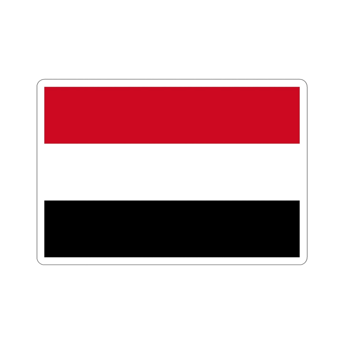 Flag of Yemen STICKER Vinyl Die-Cut Decal-6 Inch-The Sticker Space