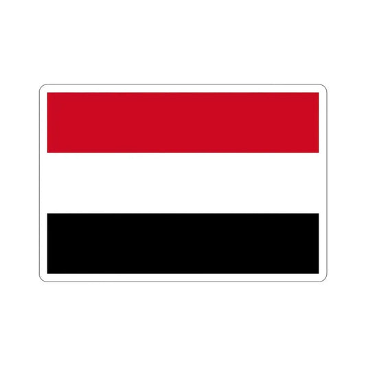 Flag of Yemen STICKER Vinyl Die-Cut Decal 6 Inch - The Sticker Space