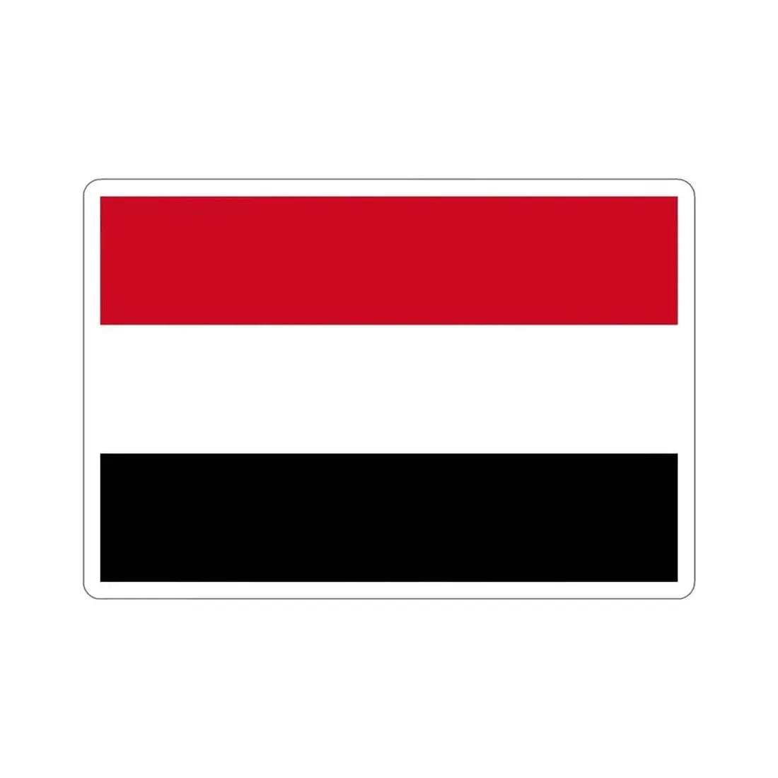 Flag of Yemen STICKER Vinyl Die-Cut Decal - The Sticker Space