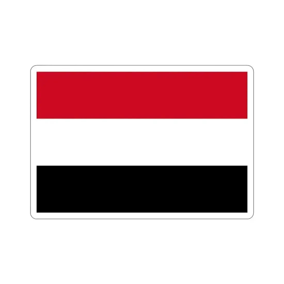 Flag of Yemen STICKER Vinyl Die-Cut Decal - The Sticker Space