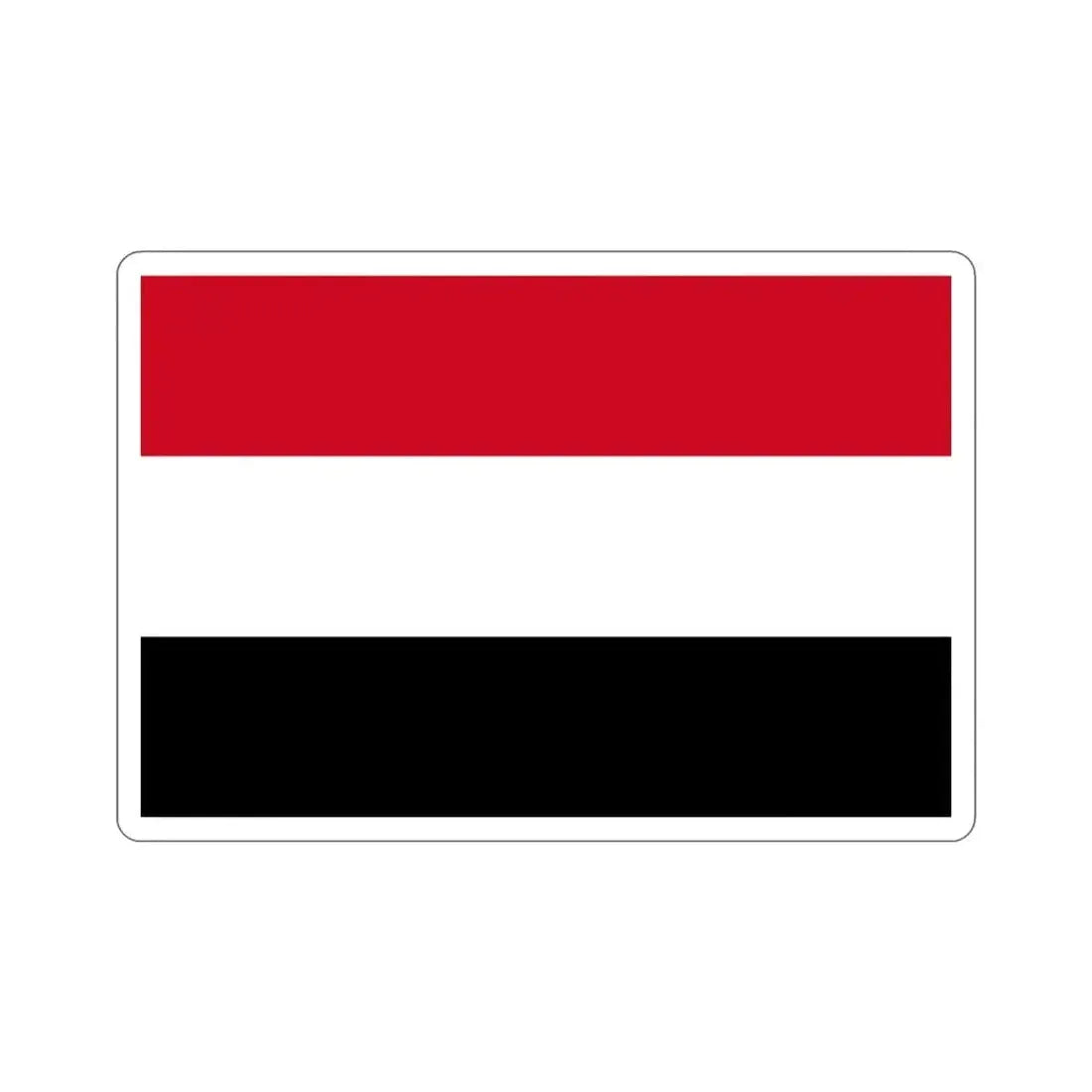 Flag of Yemen STICKER Vinyl Die-Cut Decal - The Sticker Space
