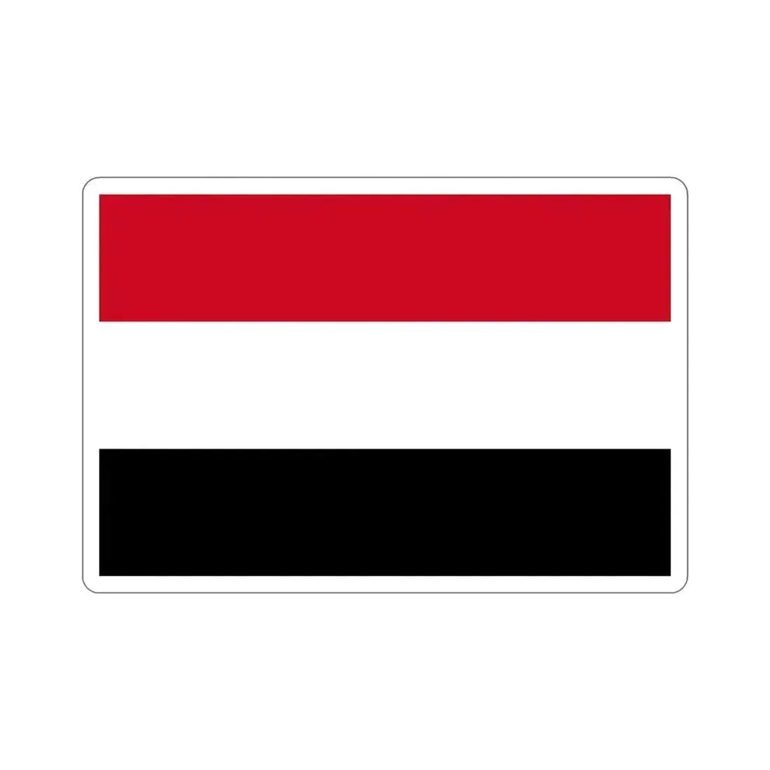 Flag of Yemen STICKER Vinyl Die-Cut Decal - The Sticker Space