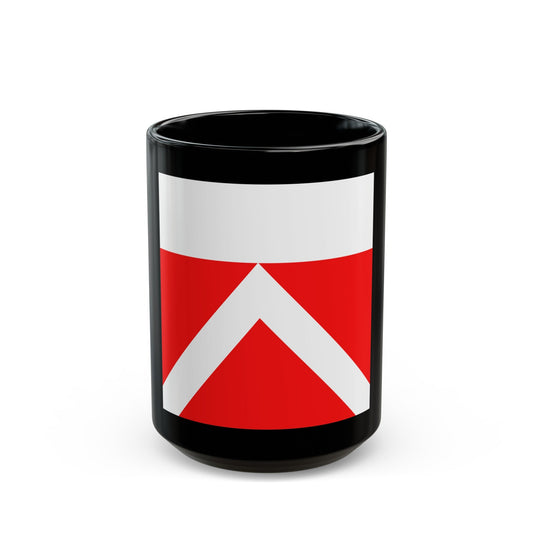 Flag of Yens Switzerland - Black Coffee Mug-15oz-The Sticker Space