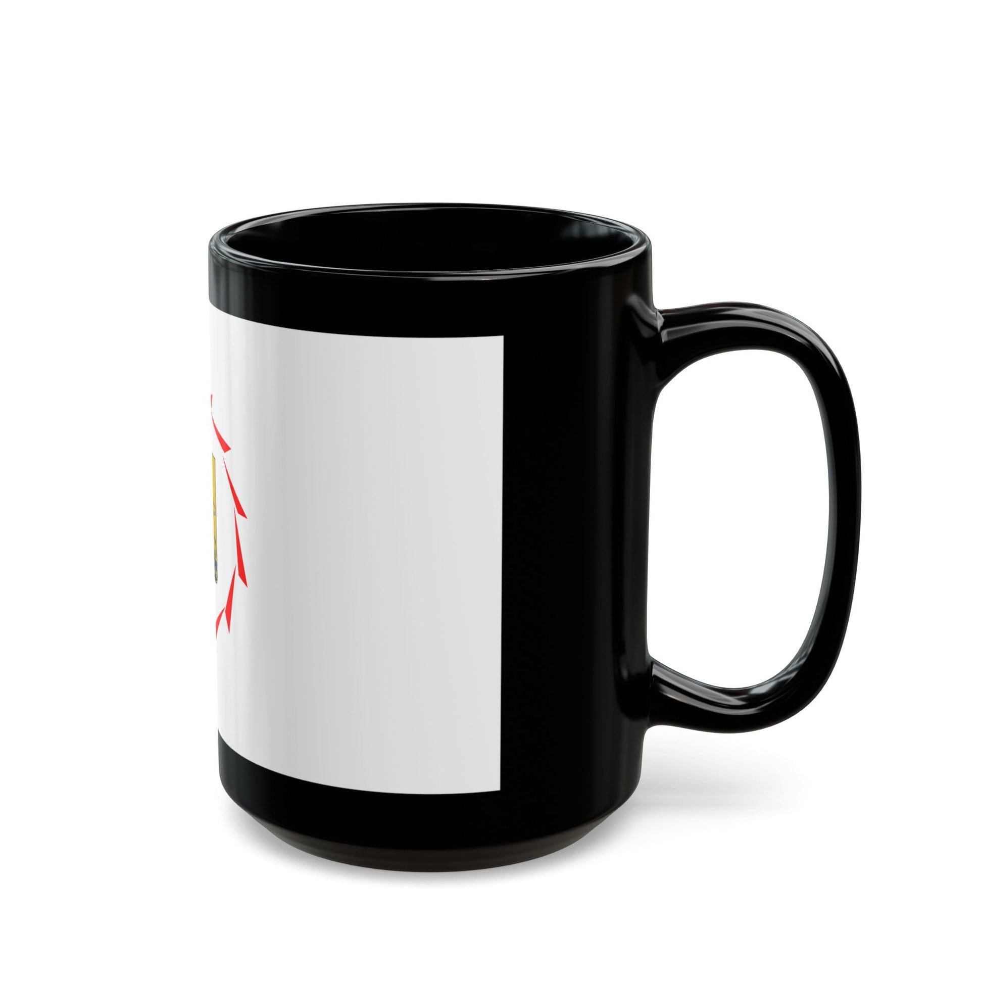 Flag of Yerevan Armenia - Black Coffee Mug-The Sticker Space