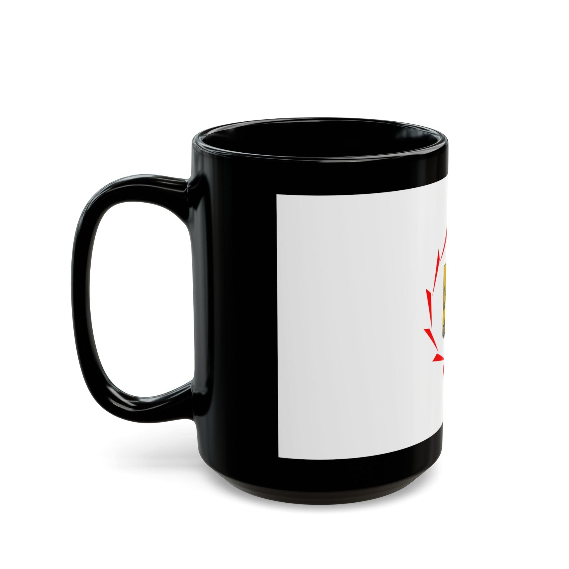 Flag of Yerevan Armenia - Black Coffee Mug-The Sticker Space