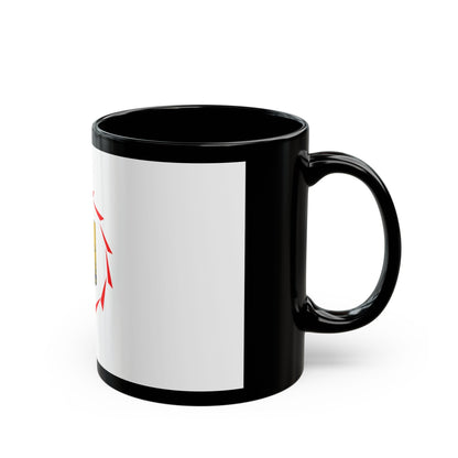 Flag of Yerevan Armenia - Black Coffee Mug-The Sticker Space