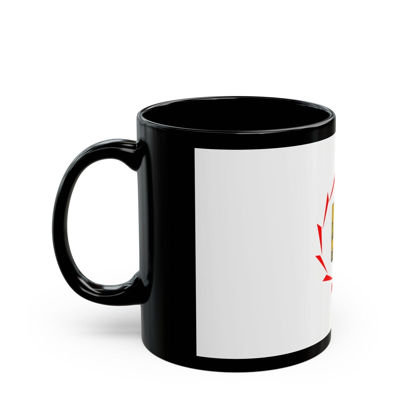 Flag of Yerevan Armenia - Black Coffee Mug-The Sticker Space