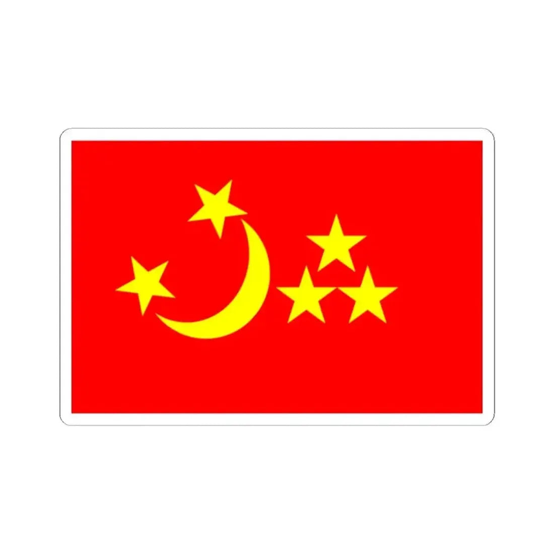 Flag of Yettishar 1873-1877 (China) STICKER Vinyl Kiss-Cut Decal 2 Inch White - The Sticker Space