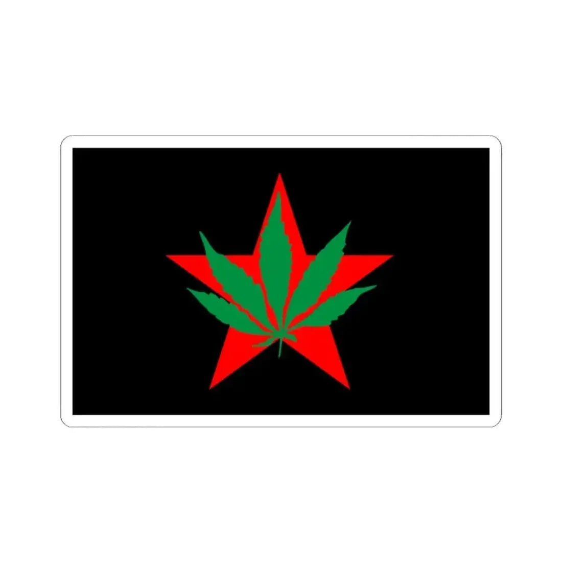 Flag of Yippies (United States) STICKER Vinyl Kiss-Cut Decal 2 Inch White - The Sticker Space