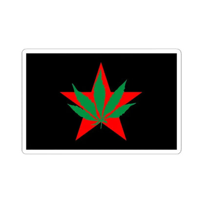 Flag of Yippies (United States) STICKER Vinyl Kiss-Cut Decal 3 Inch White - The Sticker Space