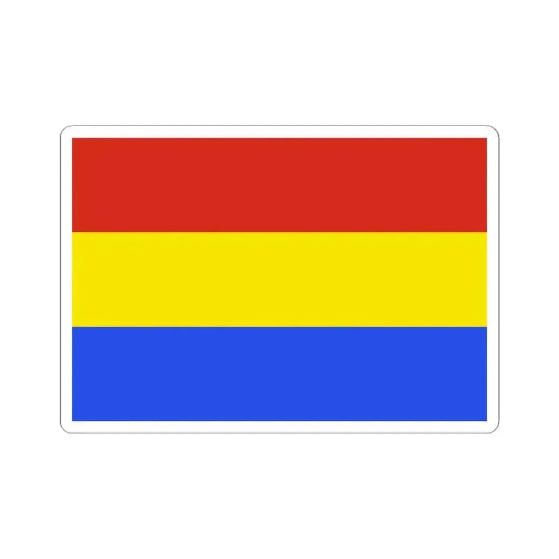 Flag of Yocalla Bolivia (Bolivia) STICKER Vinyl Kiss-Cut Decal 3 Inch White - The Sticker Space