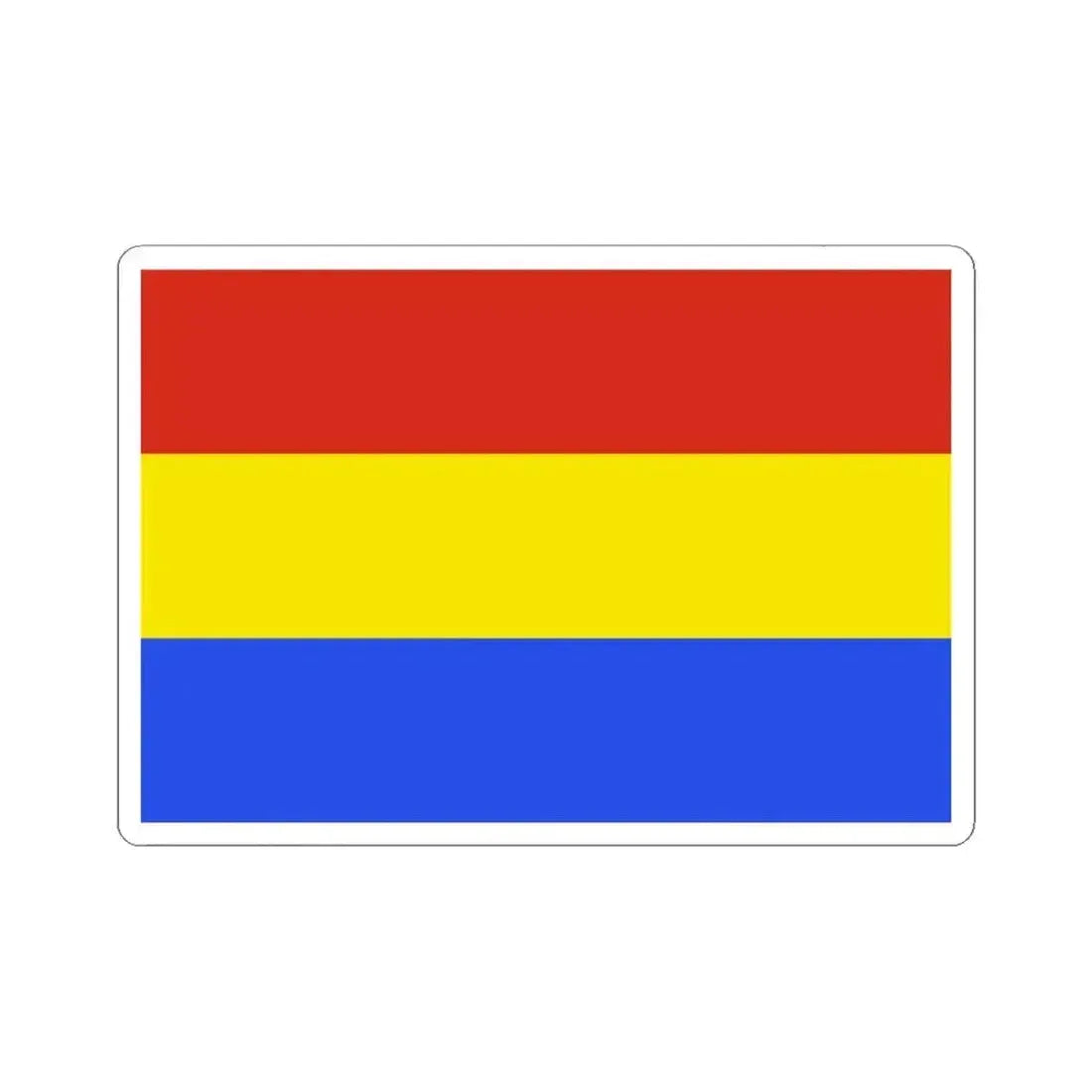Flag of Yocalla Bolivia (Bolivia) STICKER Vinyl Kiss-Cut Decal 4 Inch White - The Sticker Space