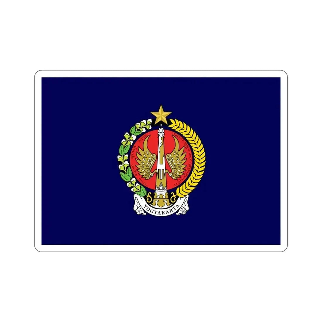 Flag of Yogyakarta Indonesia STICKER Vinyl Die-Cut Decal - The Sticker Space