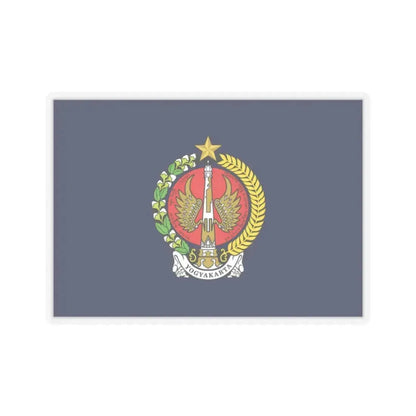 Flag of Yogyakarta Indonesia - STICKER Vinyl Kiss-Cut Decal 2 Inch Transparent - The Sticker Space