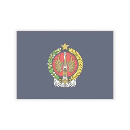 Flag of Yogyakarta Indonesia - STICKER Vinyl Kiss-Cut Decal 3 Inch Transparent - The Sticker Space
