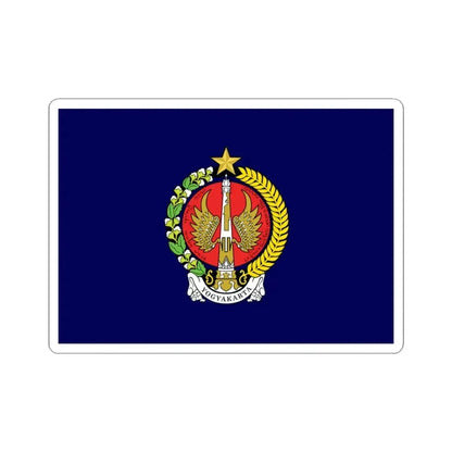 Flag of Yogyakarta Indonesia - STICKER Vinyl Kiss-Cut Decal 3 Inch White - The Sticker Space