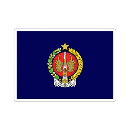 Flag of Yogyakarta Indonesia - STICKER Vinyl Kiss-Cut Decal 4 Inch White - The Sticker Space