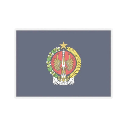 Flag of Yogyakarta Indonesia - STICKER Vinyl Kiss-Cut Decal 6 Inch Transparent - The Sticker Space