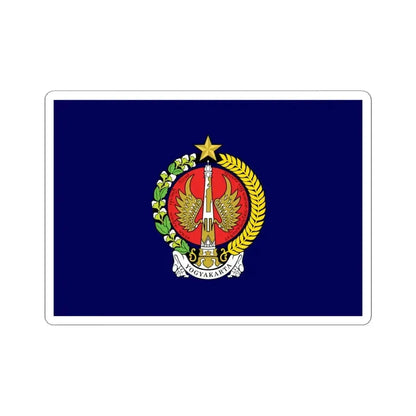 Flag of Yogyakarta Indonesia - STICKER Vinyl Kiss-Cut Decal 6 Inch White - The Sticker Space