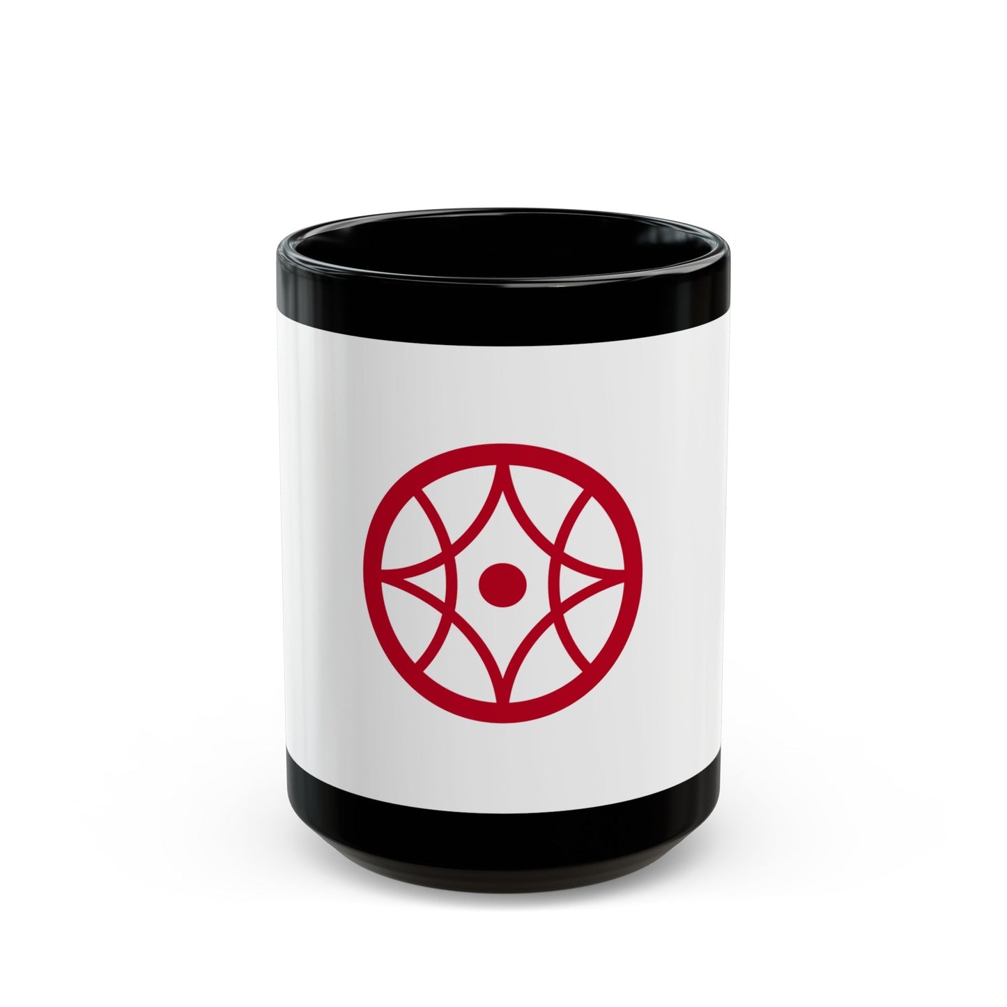 Flag of Yokkaichi Mie Japan - Black Coffee Mug-15oz-The Sticker Space