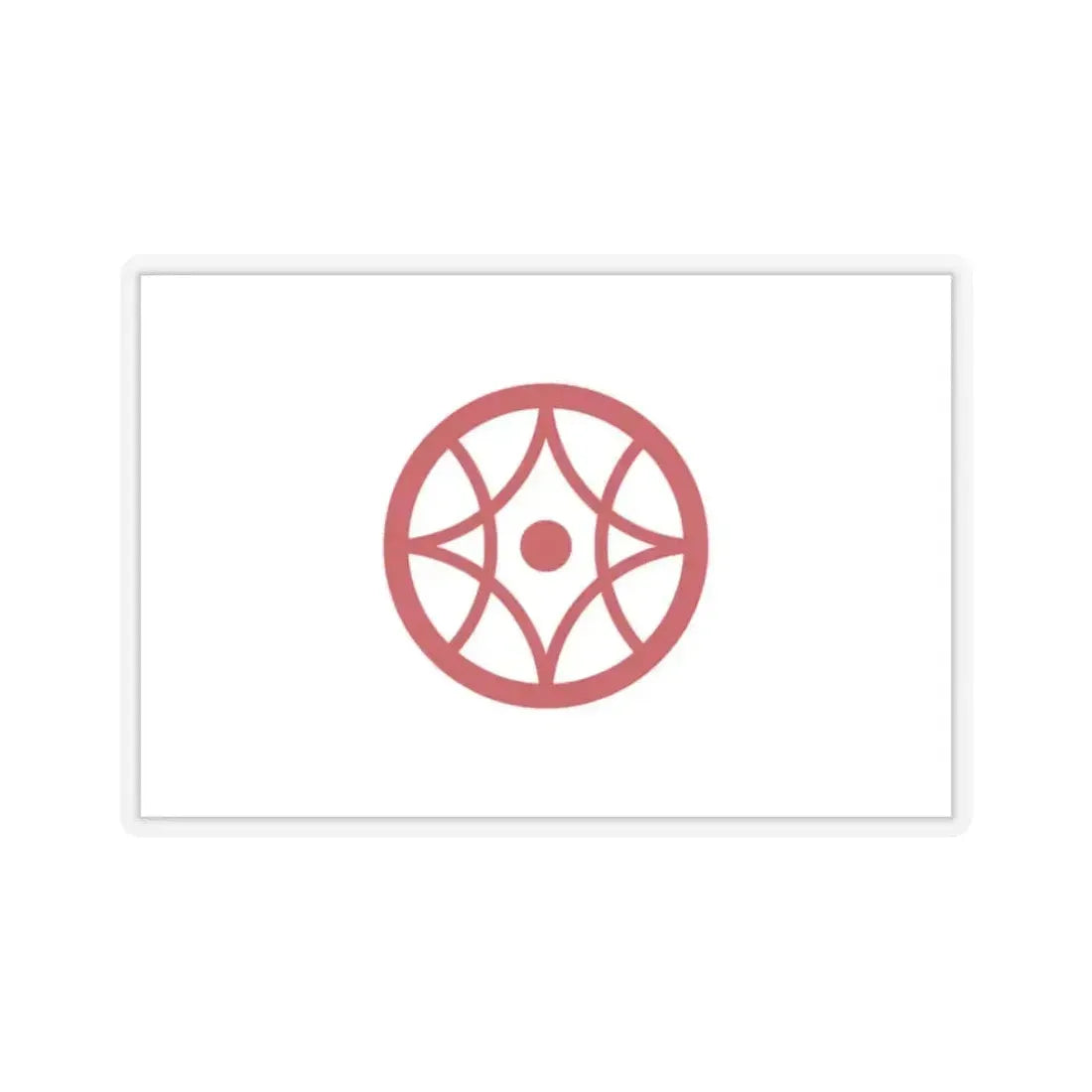 Flag of Yokkaichi Mie Japan - STICKER Vinyl Kiss-Cut Decal 2 Inch Transparent - The Sticker Space