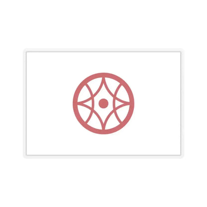 Flag of Yokkaichi Mie Japan - STICKER Vinyl Kiss-Cut Decal 2 Inch Transparent - The Sticker Space