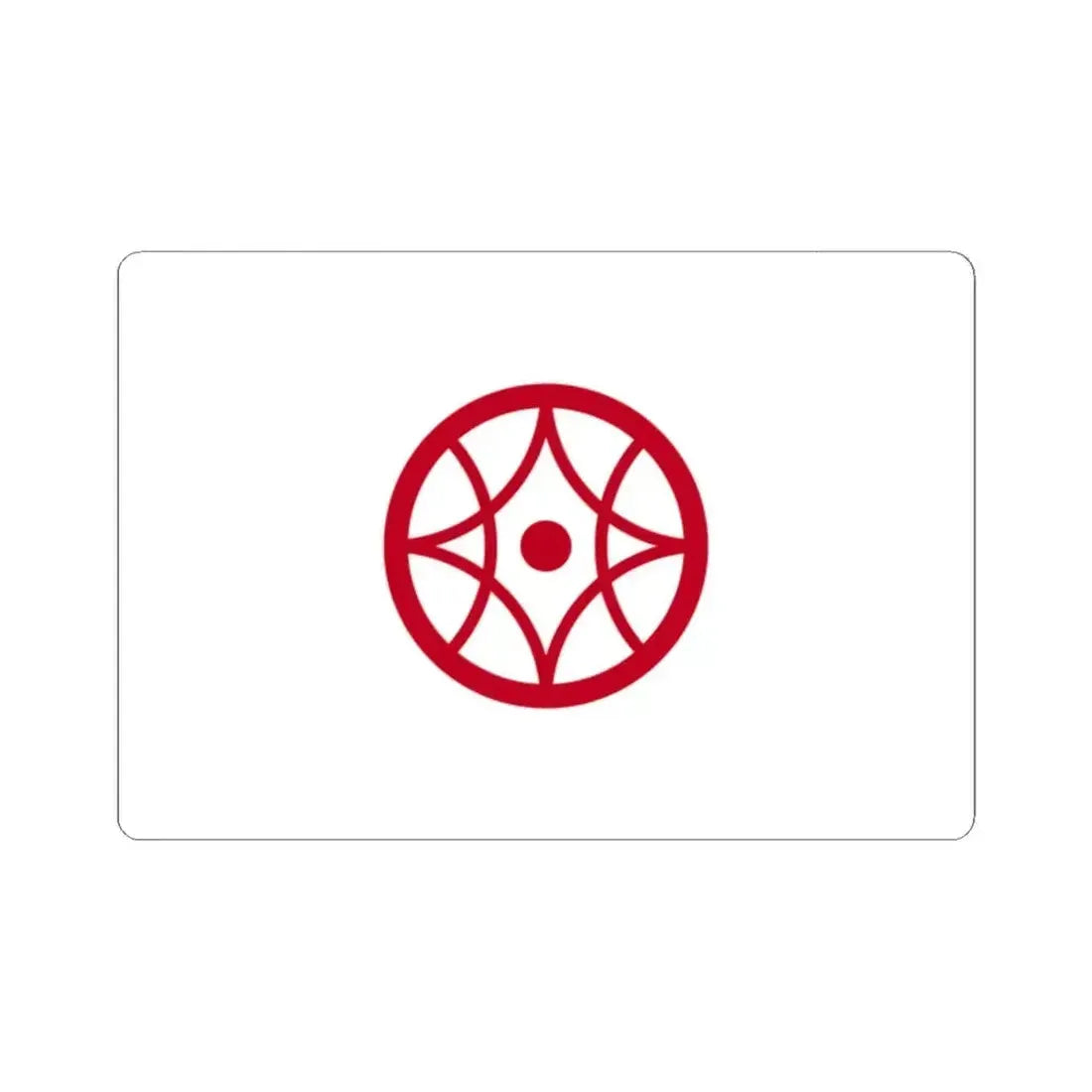 Flag of Yokkaichi Mie Japan - STICKER Vinyl Kiss-Cut Decal 2 Inch White - The Sticker Space