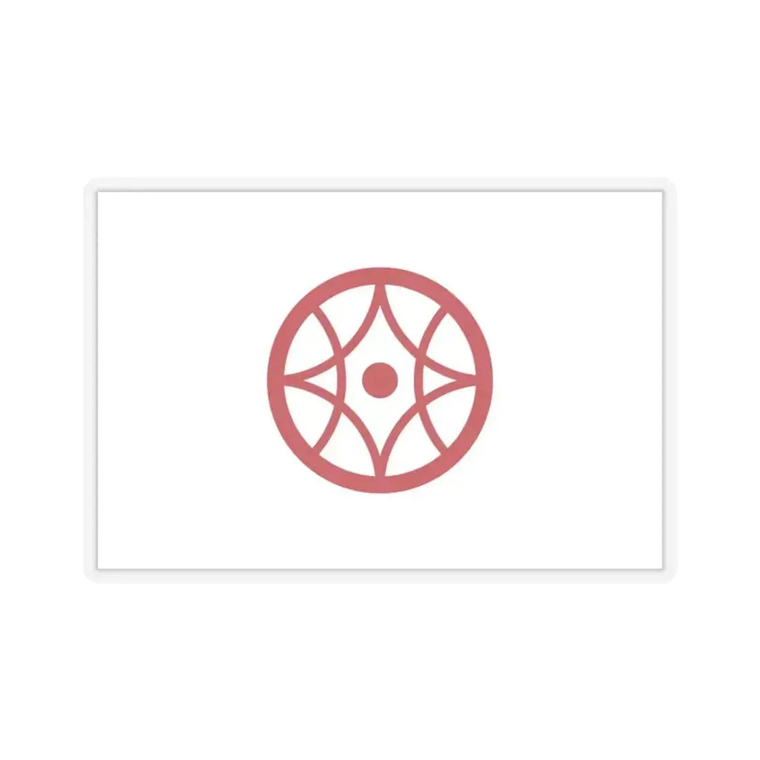 Flag of Yokkaichi Mie Japan - STICKER Vinyl Kiss-Cut Decal 3 Inch Transparent - The Sticker Space