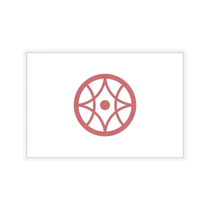 Flag of Yokkaichi Mie Japan - STICKER Vinyl Kiss-Cut Decal 3 Inch Transparent - The Sticker Space