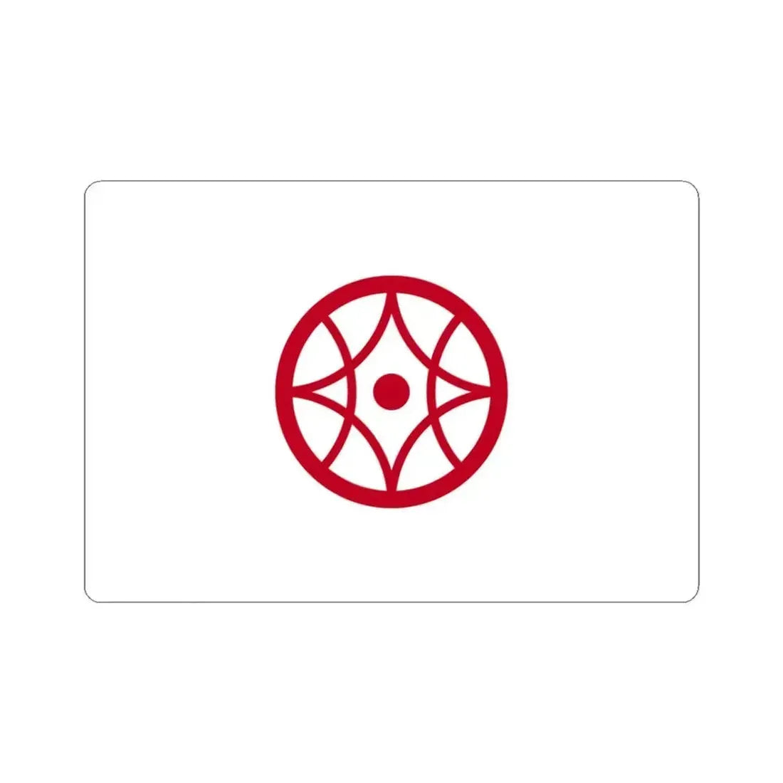 Flag of Yokkaichi Mie Japan - STICKER Vinyl Kiss-Cut Decal 3 Inch White - The Sticker Space