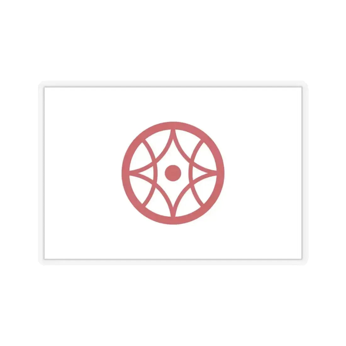 Flag of Yokkaichi Mie Japan - STICKER Vinyl Kiss-Cut Decal 4 Inch Transparent - The Sticker Space