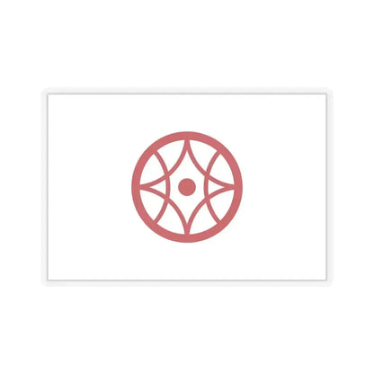 Flag of Yokkaichi Mie Japan - STICKER Vinyl Kiss-Cut Decal 4 Inch Transparent - The Sticker Space