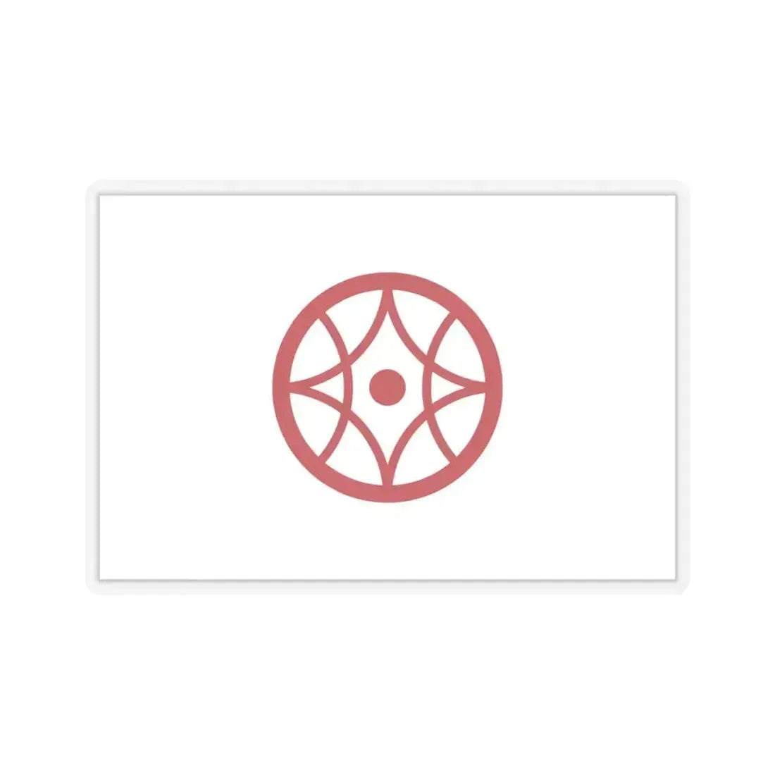 Flag of Yokkaichi Mie Japan - STICKER Vinyl Kiss-Cut Decal 6 Inch Transparent - The Sticker Space